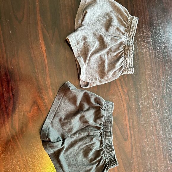 Nike /sofee girls shorts Sz 5 black/white/gray- knit athletic - pull on lot of 2 - Picture 7 of 7